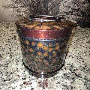 Labrazel Italian Hammered Copper  Utensil‎ Holder Italian Stamped